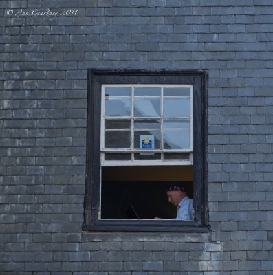  Man in a window