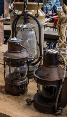 Lamps up for auction.
