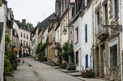 A street full of Galleries, Auray, Brittany.