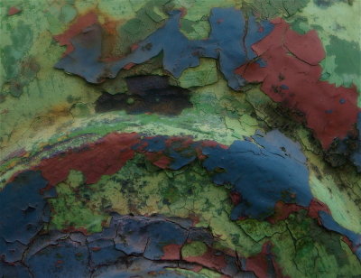 Peeling  paint.