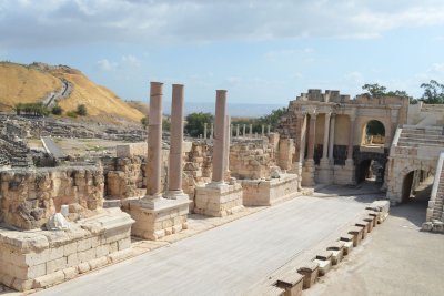 Portico in front of the Roman Theater