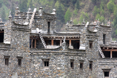 deserted Tibetan housing in sichuan