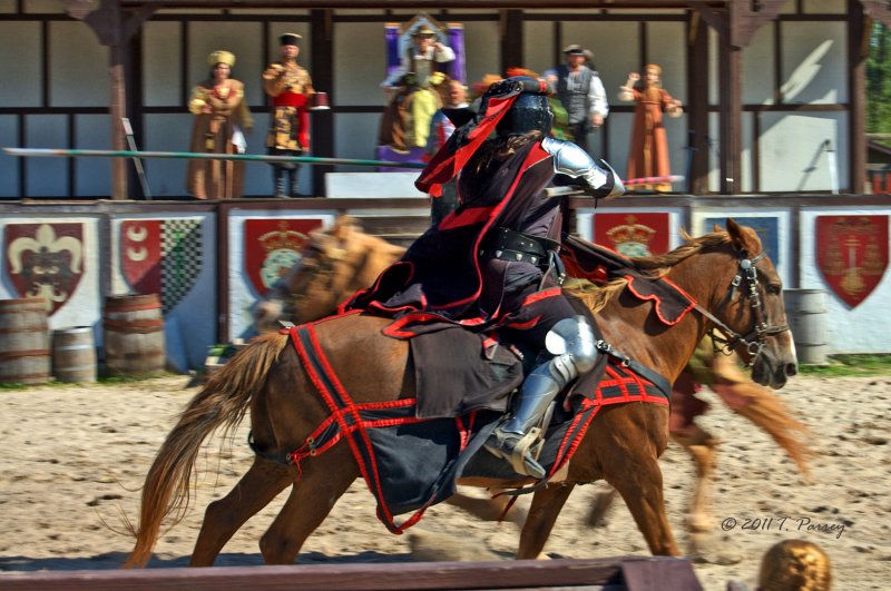 the jousting