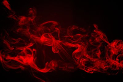 smoke in red