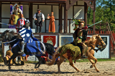 the jousting