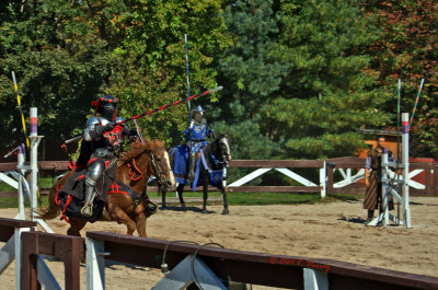 the jousting