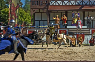 the jousting