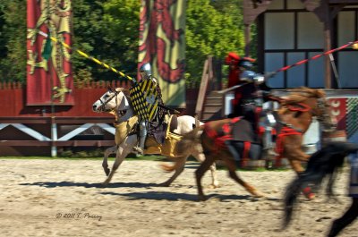 the jousting