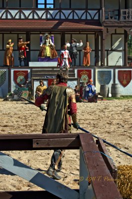 the jousting (he's not done yet)