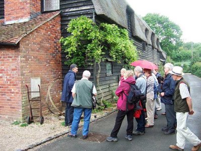 outside the granary