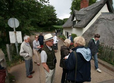 gathering by bridge cottage