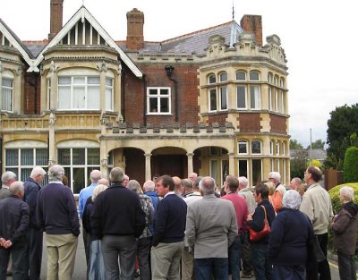 outside the mansion