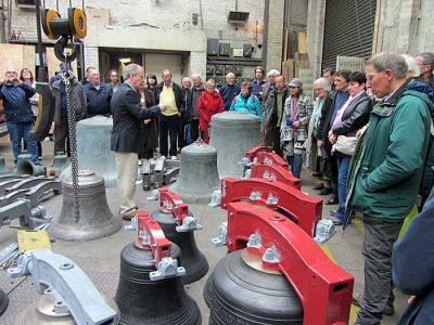 preparing hanging of the bells