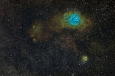 Lagoon and Trifid Nebula V5