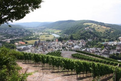 Saarburg seen from the Warsberg