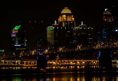 Louisville KY Night Skyline