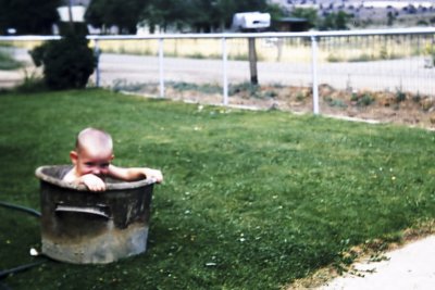 Boy in a tub (I think its me!)