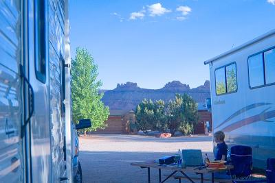 Our Campground View towards Canyonlands