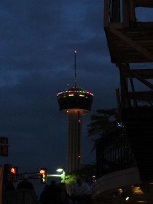 Tower of the Americas from a street several blocks away - unretouched