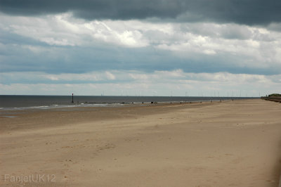 The beach at Sandilands, Lincolnshire.