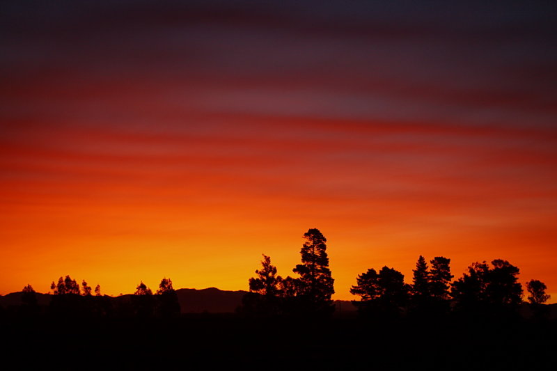 Chilean Volcanic Ash Sunset