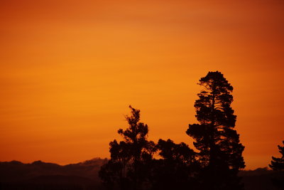 Chilean Volcanic Ash Sunset