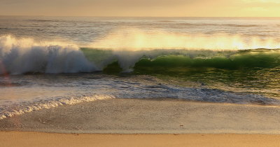 Morning light on the waves