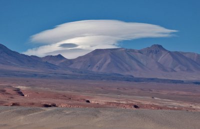 Andes and Lenticular Clouds, Chile, 2011