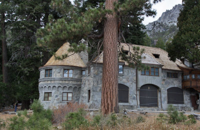 Vikingsholm is a 38-room mansion on the shore of Emerald Bay at Lake Tahoe