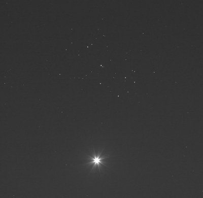 Venus and The Pleiades: April 1, 2012