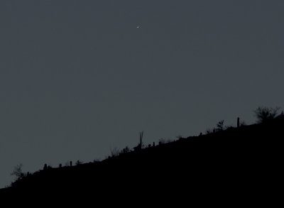Venus Setting Over South Mountain -- May 28, 2012