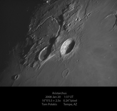 Moon: Aristarchus 1/20/08