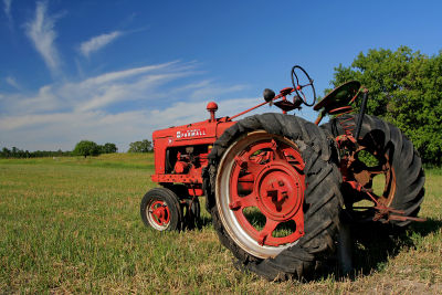 Old and Weathered Farmall Tractor