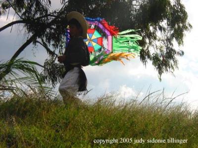 kite flying, antigua, guatemala