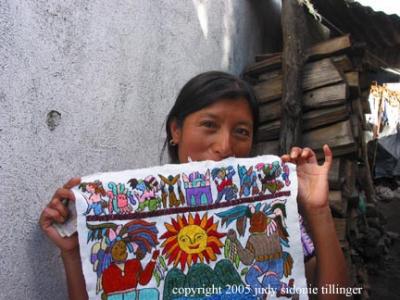 embroidery, santiago atitlan, guatemala