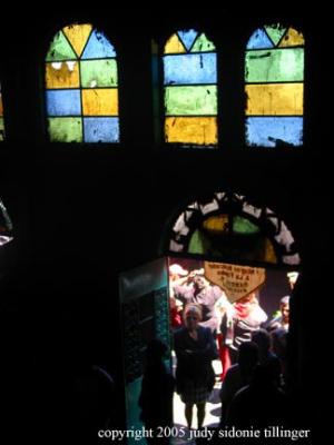 three church windows, san andreas iztapa, guatemala