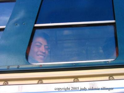 man on the bus, santiago atitlan, guatemala