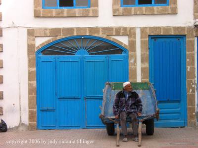 blue door, Essaouira