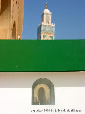 at the mosque, Casablanca