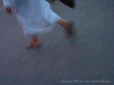 running, djemaa el fna, marrakech