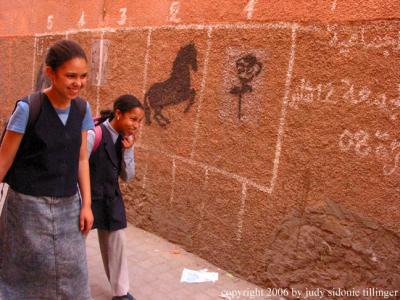 school kids, marrakech