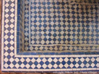 fountain tiles, marrakech