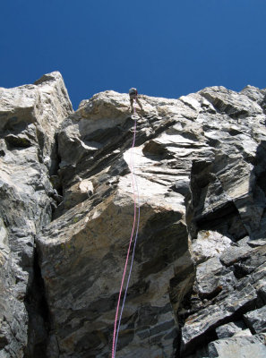 150 foot rappel point from the top.