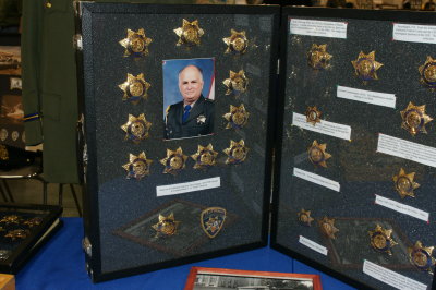 CHP Commissioner D.O. Spike Helmick  badges, also part of Gary's collection