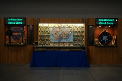Large lighted badge display