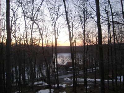 View of the lake from the house