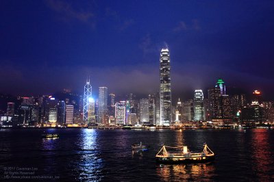 Ferry tour at night