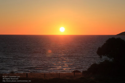 Sun rise at Emu Bay