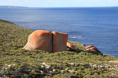 Reddish rocks