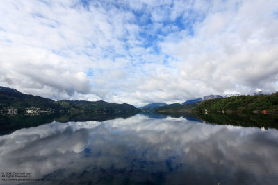 The blue reflection
